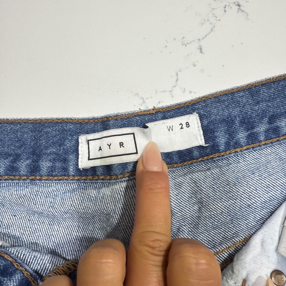 Ayr Button Fly Jean Shorts - image 2